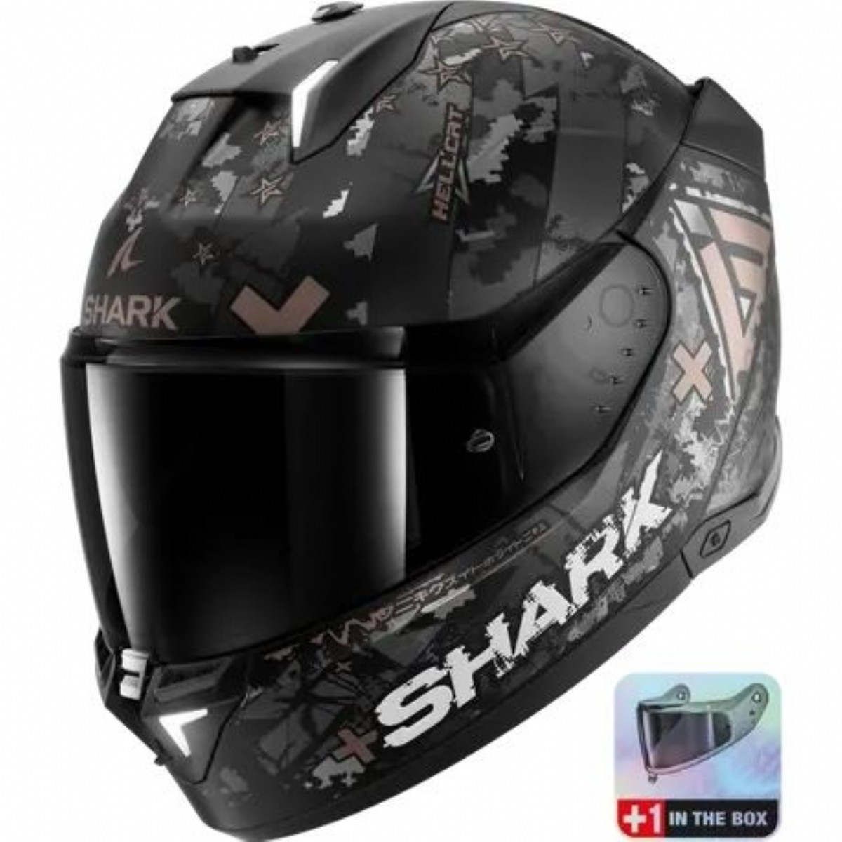 SHARK SKWAL İ3 HELLCAT SİYAH MAT KUA KAPALI KASK | KASKLAR