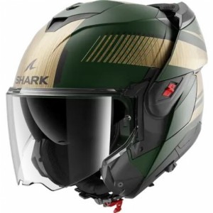 SHARK OX0 SIKTER ÇENE AÇILIR KASK MAT YEŞİL