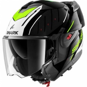 SHARK OXO RYDGER ÇENE AÇILIR KASK NEON BEYAZ SİYAH