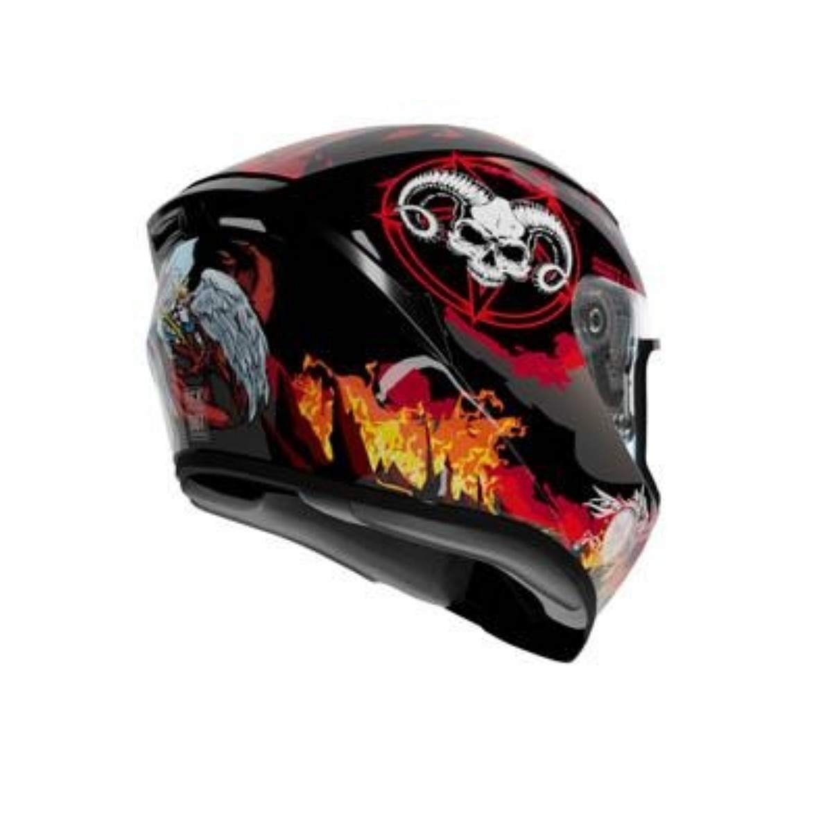 SHIRO FULLFACE SH-870 FIGHTER ANGEL VS DEVIL | KASKLAR | motorcugocmen